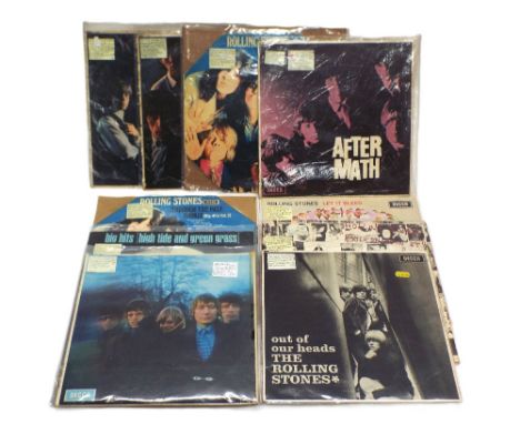 Ten Rolling Stones LP's, The Rolling Stones, Rolling Stones No 2, Aftermath, Out of Our Heads, Through The Past Darkly, Let I