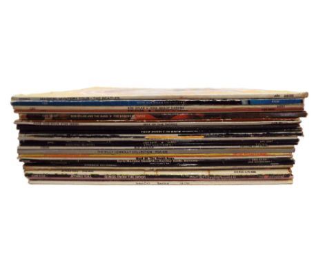 Collection of +/- 25 iconic LP's, Beatles Magical Mystery Tour, Bob Dylan, Deep Purple, Jeff Beck, Jethro Tull etc