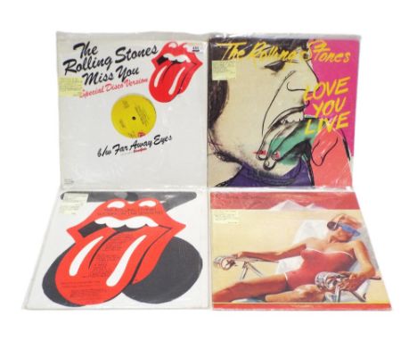 Eight Rolling Stones LP's Canadian press, Miss You, Love you Live, Made in The Shade, If You Want It etc 