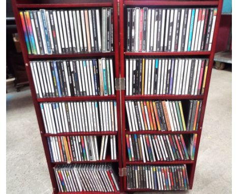 CD storage cabinet with +/- 200 mostly jazz CD's, Leigh Morgan, Thelonious Monk, Jackie McLean etc 