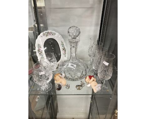 DECANTER 6 GLASSES AYNSLEY PHOTO FRAME ETC (14)