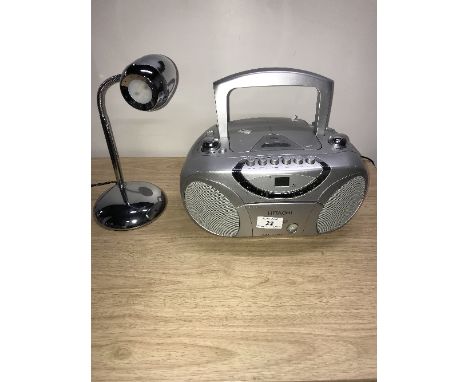 LED DESK LIGHT & HITACHI CD RADIO