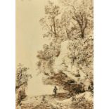 A collection of 3 19th Century ink drawings, largest 10.5" x 8.25" (27 x 21cm).
