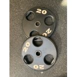 Unbranded 20kg Weight Plates x2