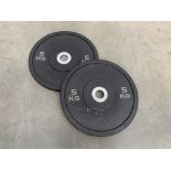 Pair Of Tufftech 5KG Bumper Plates
