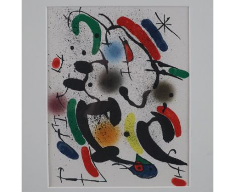 Miró, Joan (1893 Barcelona - 1983 Palma de Mallorca) - "Die Tanzenden", Original-Farblithografie, 1972, aus "Lithograph I", A