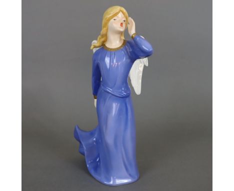 Figur "Engel" - Goebel, Keramik, polychrom bemalt, gepresste Modellnr. 41 152 30, Boden mit Manufakturmarke 1979-1990, H.ca.3