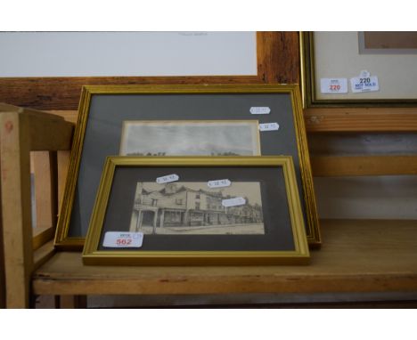 MIXED LOT: HIGHGATE INTEREST - TWO COLOURED PRINTS HIGHGATE ARCHWAY AND GATEHOUSE HIGHGATE, FURTHER BLACK AND WHITE PRINT OLD