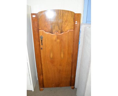 SMALL WALNUT VENEERED WARDROBE, 76CM WIDE