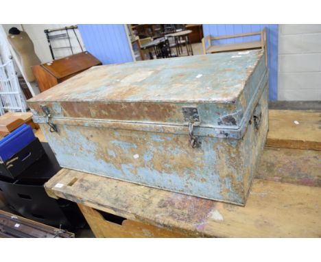 METAL TRUNK, 87CM WIDE