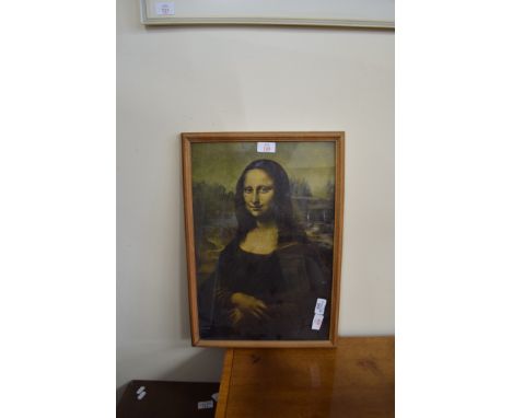 PRINT AFTER THE MONA LISA, FRAMED AND GLAZED, 51CM HIGH