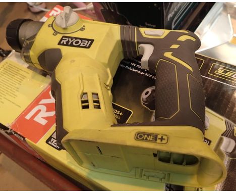 Ryobi 18v battery drill body only and metal cantilever tool box. Not available for in-house P&amp;P, contact Paul O'Hea at Ma