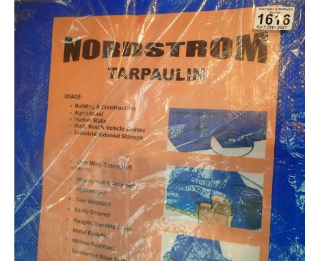 Two Nordstrom tarpaulin 2.6 x 1.7m. P&amp;P Group 1 (£14+VAT for the first lot and £1+VAT for subsequent lots) 