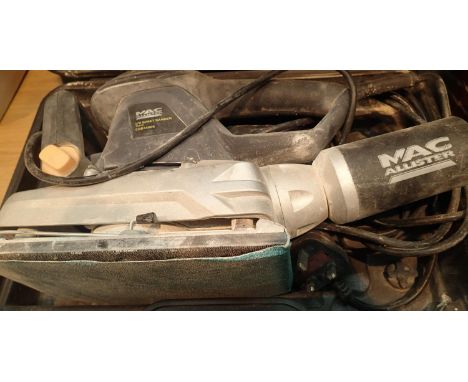 Mac allister COD3500s 1/2 sheet sander in a carrying case. Not available for in-house P&amp;P, contact Paul O'Hea at Mailboxe