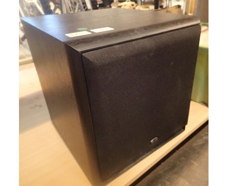 KEF acoustic speaker serial no C000408091C34NIG. Not available for in-house P&amp;P, contact Paul O'Hea at Mailboxes on 01925