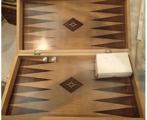 Two backgammon board games. Not available for in-house P&amp;P, contact Paul O'Hea at Mailboxes on 01925 659133 