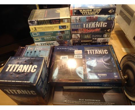 Mixed Titanic CDs, DVDs and videos. P&amp;P Group 3 (£25+VAT for the first lot and £5+VAT for subsequent lots) 