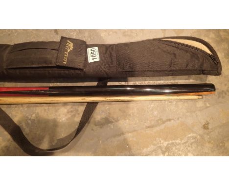 Two piece cased Cue Craft snooker cue. P&amp;P Group 1 (£14+VAT for the first lot and £1+VAT for subsequent lots) 