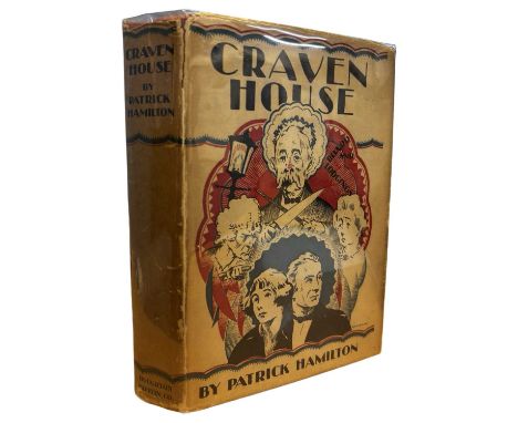 PATRICK HAMILTON: CRAVEN HOUSE, Boston, Houghton Mifflin, 1927. Original red boards with blue text and unclipped dustkjacket