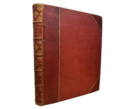 WILLIAM HAYLEY: THE LIFE OF GEORGE ROMNEY, Chichester, T Payne, 1809. Bound in red half calf with gilt title to decorative se