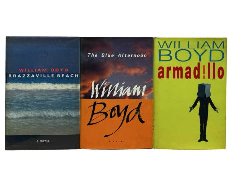 WILLIAM BOYD FIRSTS: 3 Titles: THE BLUE AFTERNOON, London, Sinclair-Stevenson, 1993; ARMADILLO, London, Hamish Hamilton, 1998