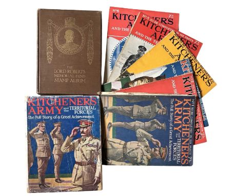 MILITARY INTEREST: EDGAR WALLACE: KITCHENER'S ARMY AND THE TERRITORIAL FORCES, London, George Newnes, ND, together with #1 - 