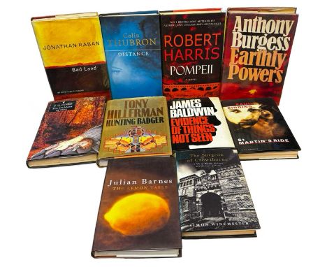 MODERN FIRSTS: 10 Titles: ROBERT HARRIS: POMPEII, London, Hutchinson, 2003 [inscribed]; ANTHONY BURGESS: EARTHLY POWERS, Lond