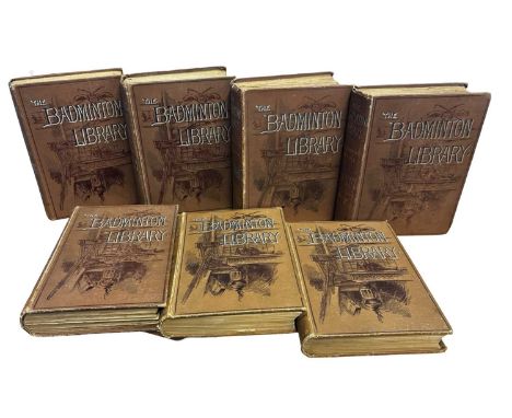 THE BADMINTON LIBRARY: 7 Volumes: YACHTING [2 volumes]; SEA FISHING; FISHING [2 volumes]; SHOOTING [2 volumes]. Uniformly bou