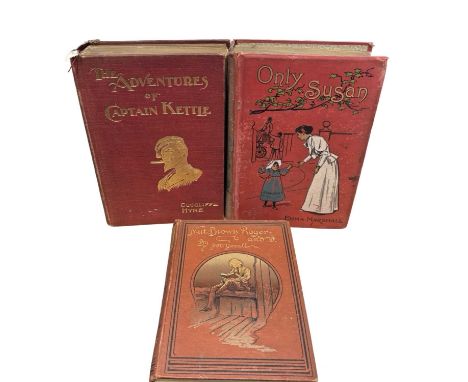 VINTAGE DECORATIVE CLOTH NOVELS: 3 Titles: CUTCLIFFE HYNE: THE ADVENTURES OF CAPTAIN KETTLE, London, C Arthur Pearson, 1898; 