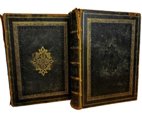 CHARLES KNIGHT (Ed)THE WORKS OF WILLIAM SHAKESPEARE, London, Virtue and Co, ND. Imperial edition in 2 volumes, with steel eng