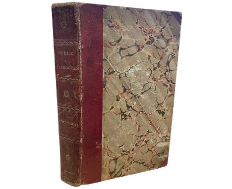 PUBLIC CHARACTERS OF 1799-1800,, London, R Phillips, 1799. To be continued annually, bound in contemporary half calf with mar