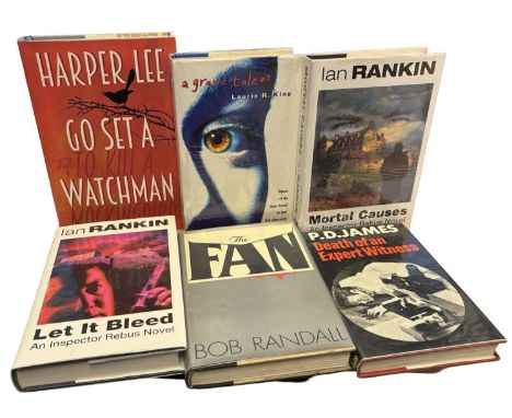 NOTABLE FICTION AUTHORS: 6 Titles: HARPER LEE: GO SET A WATCHMAN, London, Heinemann, 2015; P D JAMES: DEATH OF AN EXPERT WITN