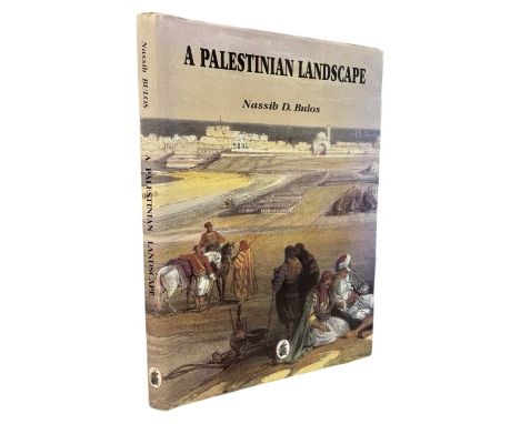 A Palestinian Landscape by Nassib D. Bulos. 1998 First Edition. Arab Institute. In the original decorative binding with uncli