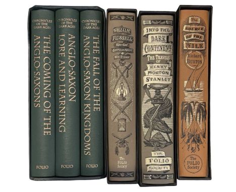 FOLIO SOCIETY: 4 Titles: THE CHRONICLES OF THE DARK AGES boxed set; WILLIAM RUSSELL - SPECIAL CORRESPONDENT OF THE TIMES; INT