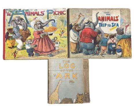 VINTAGE CHILDREN'S: 3 Titles: KENNETH M WALKER AND GEOFFREY M BOUMPHREY: THE LOG OF THE ARK, London, Constable and Company, 1