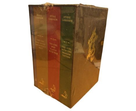 STIEG LARSSON: THE MILLENIUM TRILOGY boxed set with supplement Afterword: THE GIRL WITH THE DRAGON TATTOO; THE GIRL WHO PLAYE