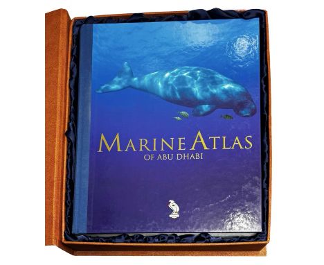 MARINE ATLAS OF ABU DHABI, Emirates Heritage Club, 2004. First edition. Large colour volume in lined leather solander box. Wo