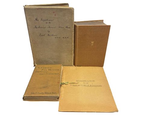 FOX HUNTING: 4 titles: SIR JOHN E. EARDLEY-WILMOT: A FAMOUS FOX-HUNTER - REMINISCES OF THE LATE THOMES ASSHETON SMITH, ESQ, O