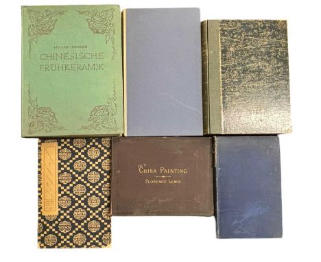 CHINA. Six volumes. Ceramique de la China.. Hotel Drouot 1926. Exhibition pamphlet, original wrasp. With monochrome plates. C