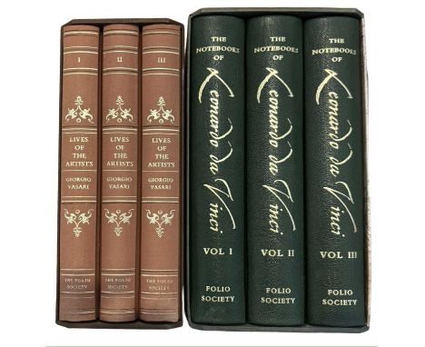 FOLIO SOCIETY: ART INTEREST: 2 Titles: GIORGIO VASARI: LIVES OF THE ARTISTS, 3 volume set, London, 1993; EDWARD MacCURDY (Tra