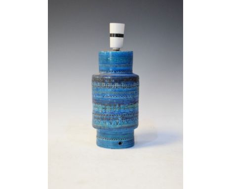 Modern Design - Bitossi 'Rimini Blu' lamp base by Aldo Londi   Condition: 