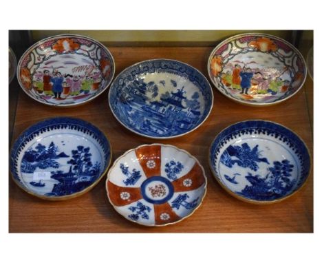 Collection of six late 18th/19th Century English, Chinese and Japanese saucers   Condition: 