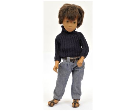 Sasha Gregor brunette Denims vintage doll, original clothing, eyes have discoloured to green, Good to Good Plus, tobacco odou