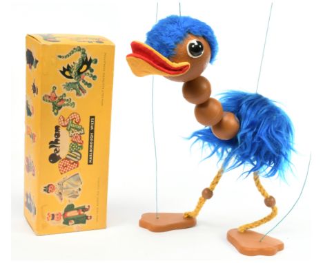 Pelham Puppets Emu (Rod Hull) vintage puppet, Excellent, within Good to Good Plus correct yellow box.