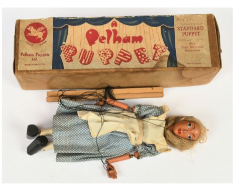 Pelham Puppets vintage Alice in Wonderland SL puppet, 1950s, Good, within Fair Plus correct brown box.&nbsp;