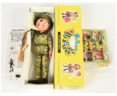 Pelham Puppet (Rodston) Captain Bob Soldier puppet, 2008, in support of the SSAFA, LE 4, with certificate, Near Mint, within 