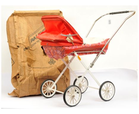 Raleigh dolls vintage pushchair, vinyl body with tubular metal folding frame, Good, would benefit from cleaning, within origi