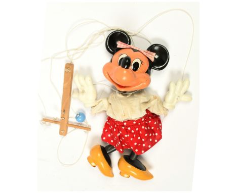 Pelham Puppets Display Range Disney Minnie Mouse vintage puppet, No 2 large scale, Good, 16"/41cm tall.