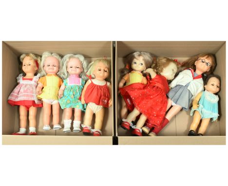 Mattel hard plastic and vinyl vintage dolls, including: Chatty Cathy; Charmin' Chatty; Tiny Chatty Baby; Dottie; Chatty Cathy