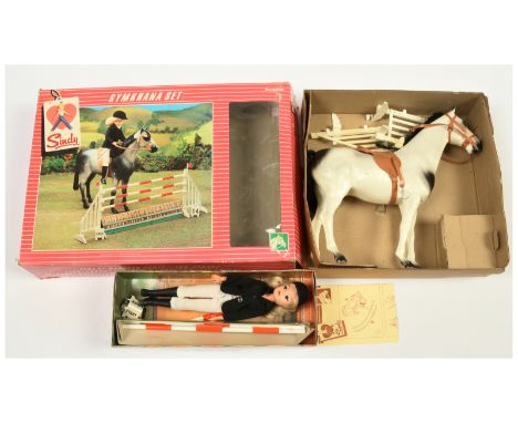 Pedigree Sindy vintage Gymkhana Set, with blonde doll, unchecked for completeness, Good, in Fair Plus box.&nbsp;